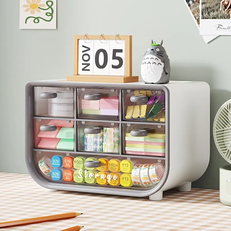 LUXORMOVE MULTIFUNCTIONAL DESK ORGANIZER WITH 9 GRIDS & PEN HOLDER