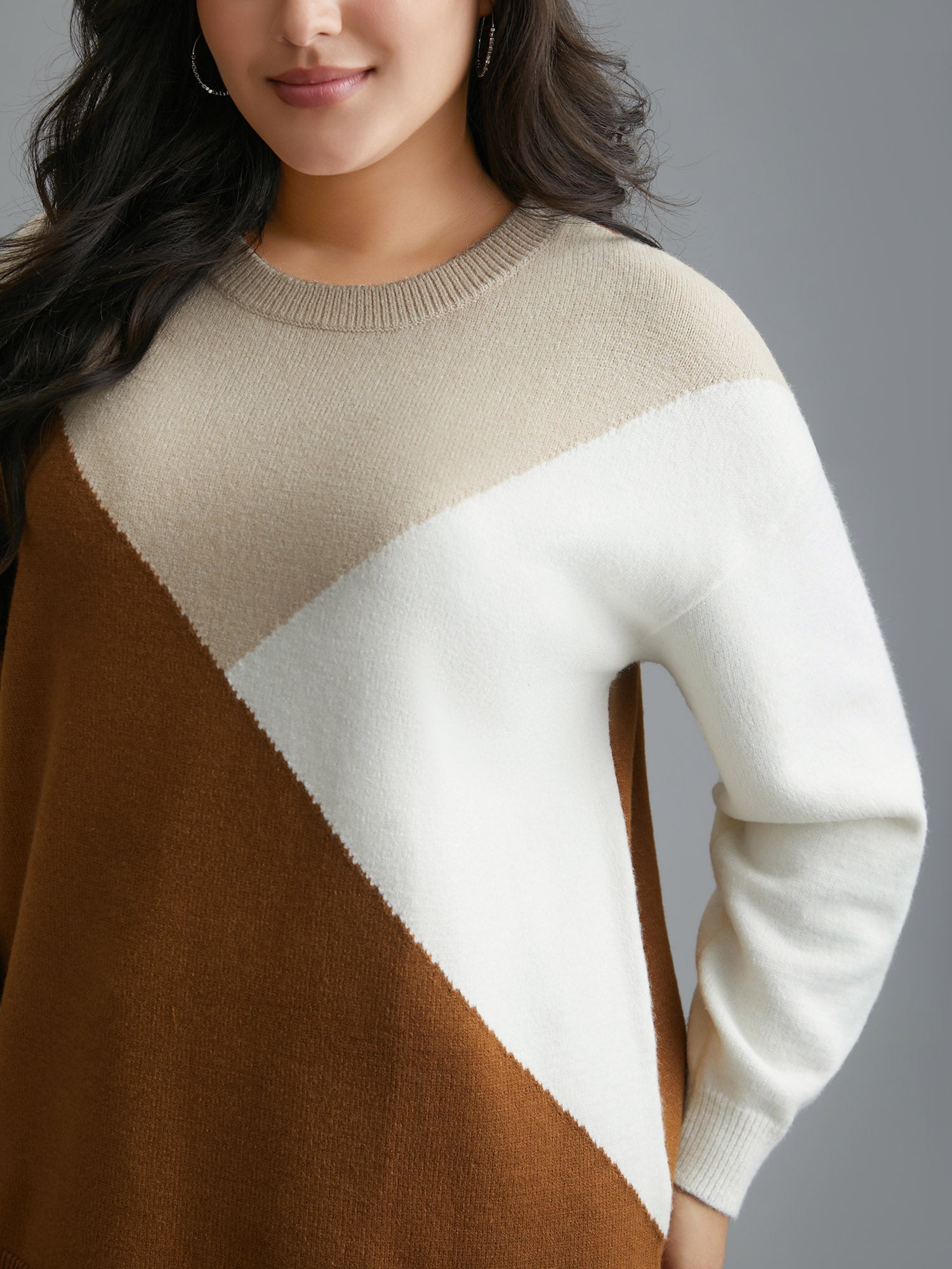 Supersoft Essentials Color Block Crew Neck Pullover