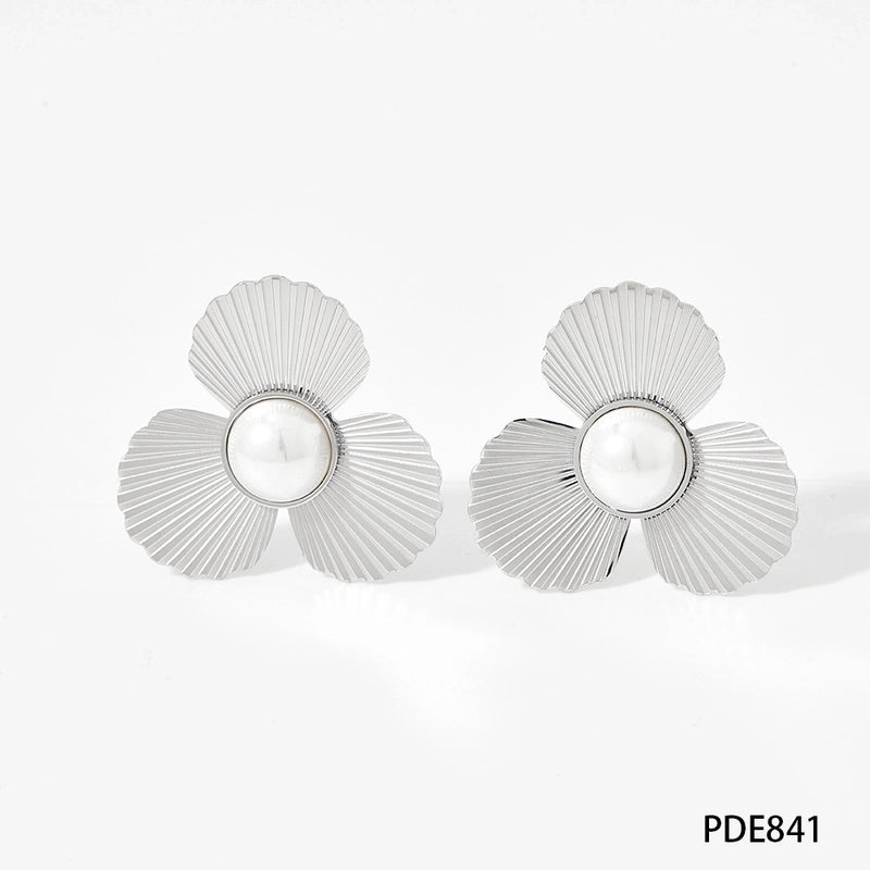 304 Stainless Steel 16K Gold Plated White Gold Plated Gold Plated Minimalist Classic Style Plating Sector Rings Earrings Necklace