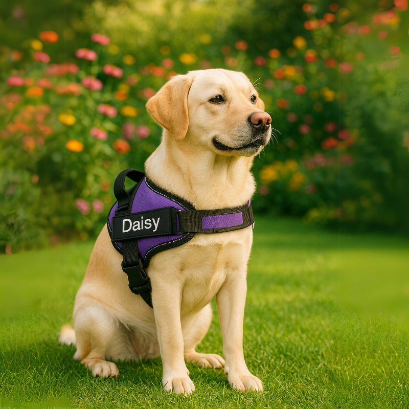 Personalized No Pull Dog Harness With Name And Number