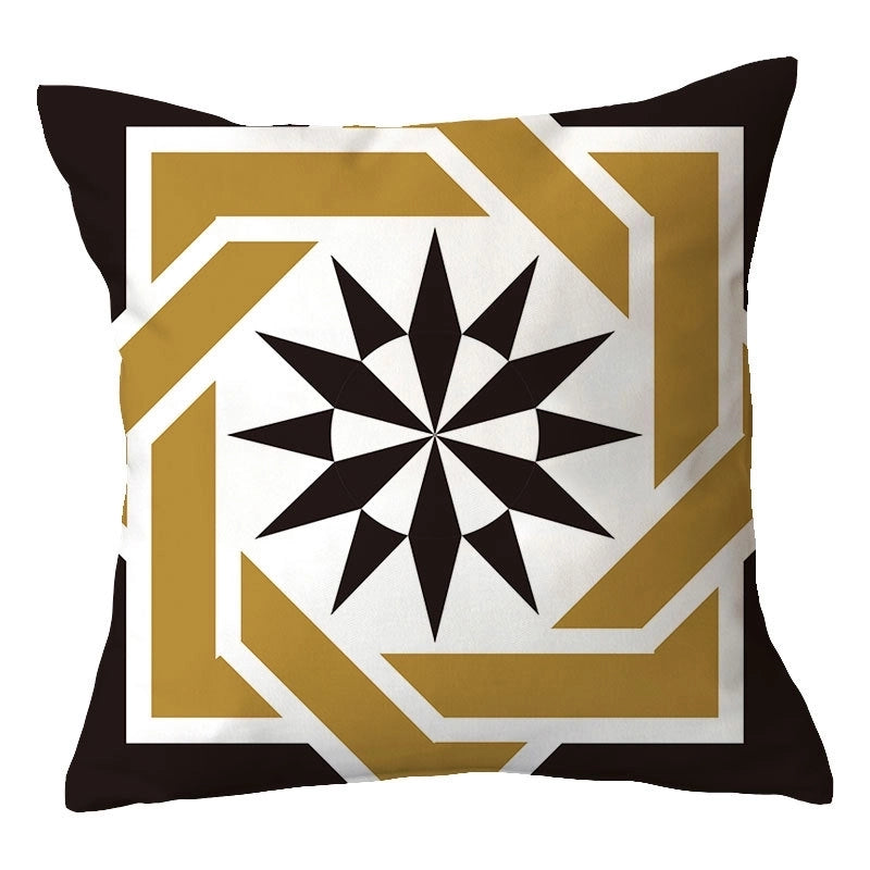 Casual Vacation Color Block Plush Pillow Cases