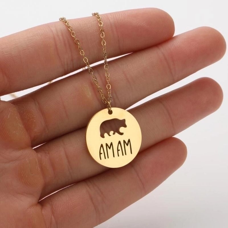 Minimalist Animal 201 Stainless Steel 18K Gold Plated Hollow Out Stainless Steel Necklaces