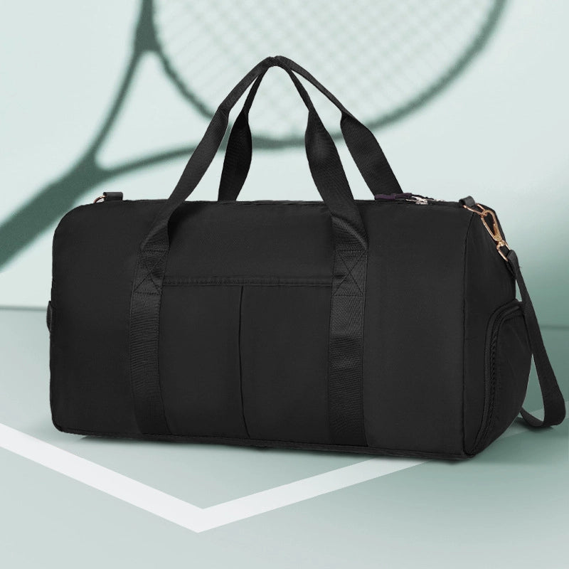 Unisex Sports Solid Color Nylon Waterproof Travel Bags