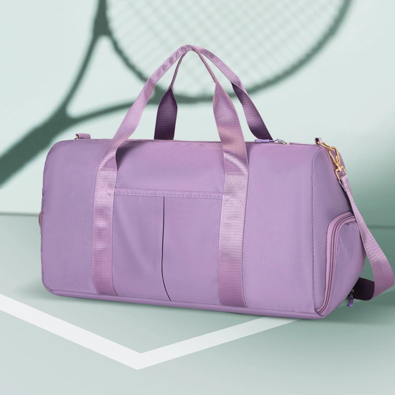 Unisex Sports Solid Color Nylon Waterproof Travel Bags