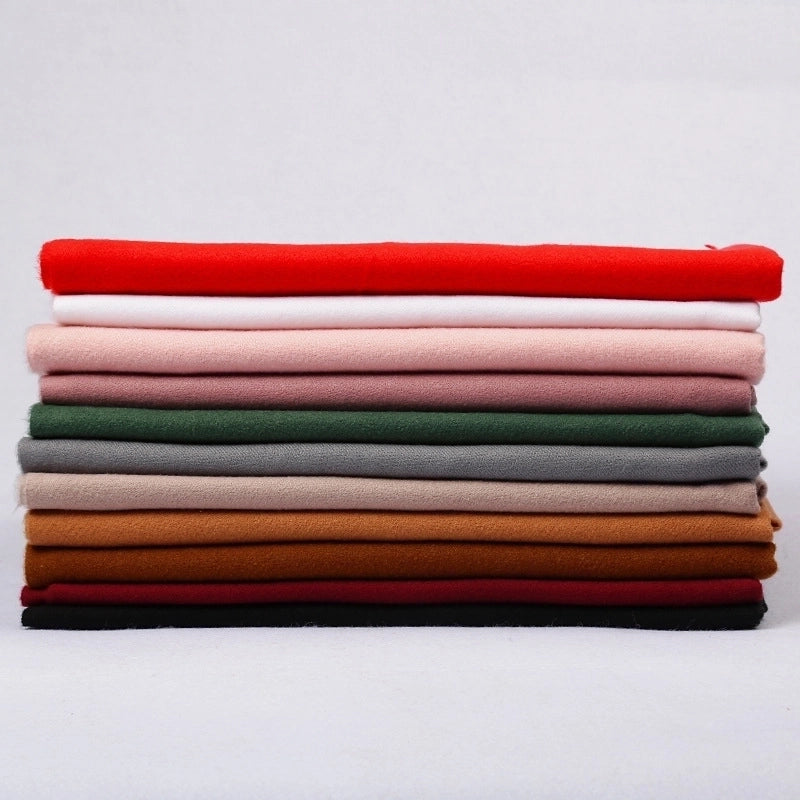 Cashmere Solid Color Scarf Women's Autumn And Winter 220g Explosions Barbed Hair Padded Travel Warm Tassel Shawl