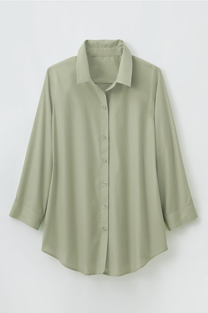 No-Iron 3/4-Sleeve Shirt