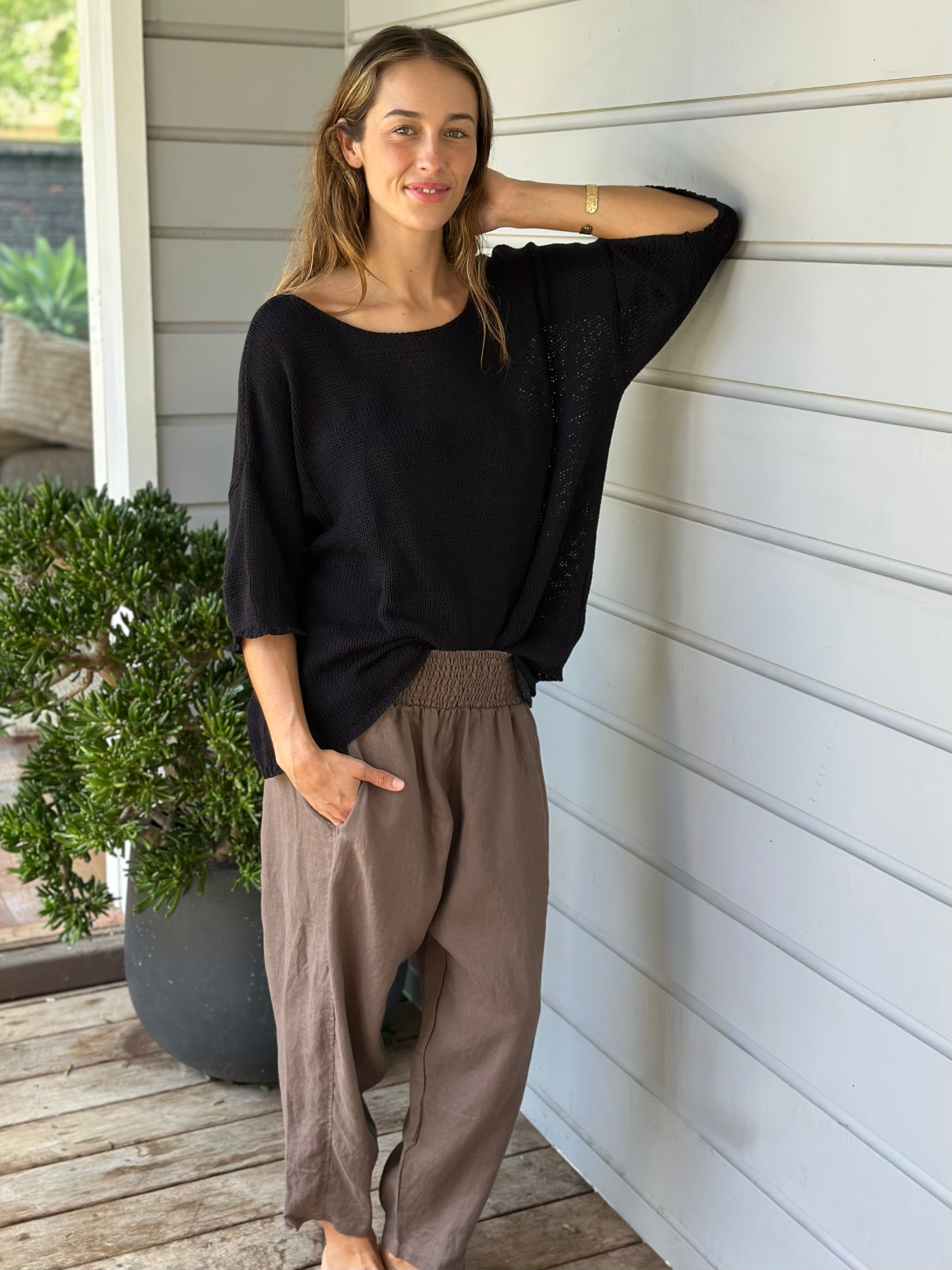 frankie pant - soil linen