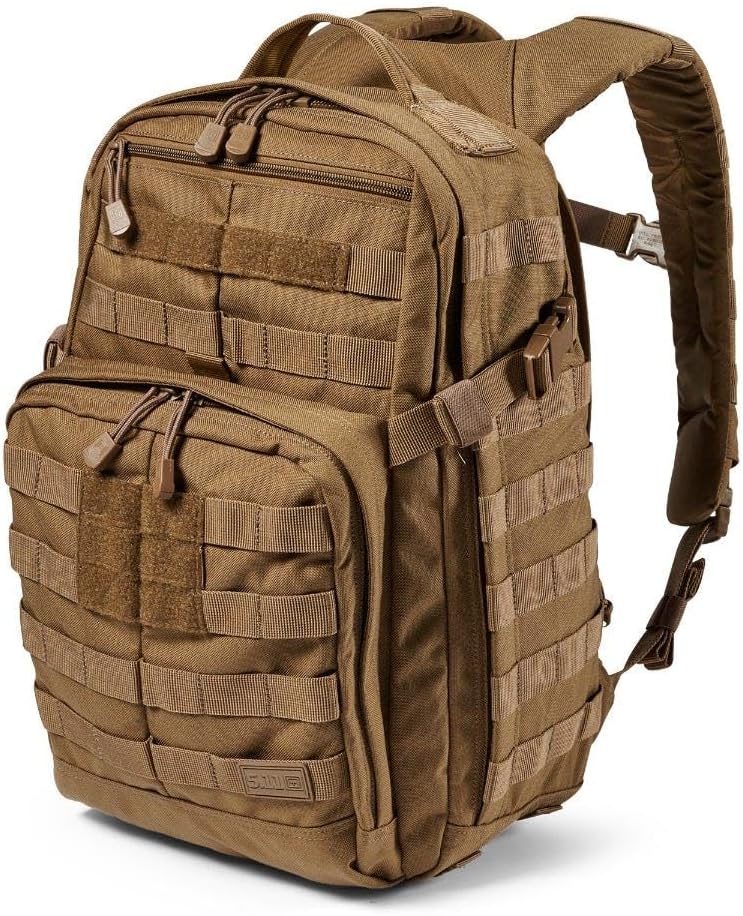 5.11 Tactical Backpack, RUSH 12 2.0 Military Survival Molle Backpack with Laptop Compartment, 24L, Style 56561ABR/56562ABR