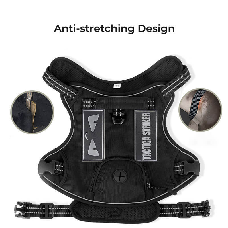 Tactical Heavy No Pull Easy On-Off Dog Harness