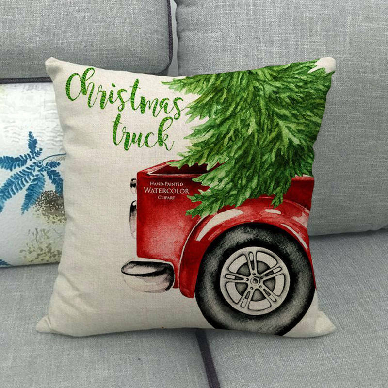 18 Cojines Merry Xmas Couch Throw Pillow Cover Case Home Sofa Decor Pillowslip