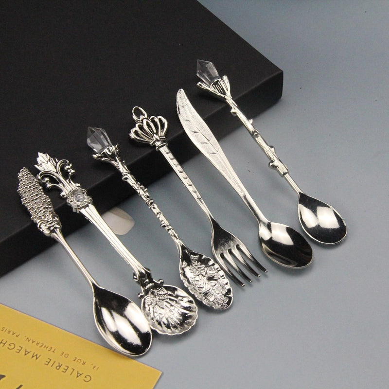 Casual Elegant Retro Solid Color Zinc Alloy Spoon 1 Set