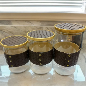 New Luxury Leather Belt Jars