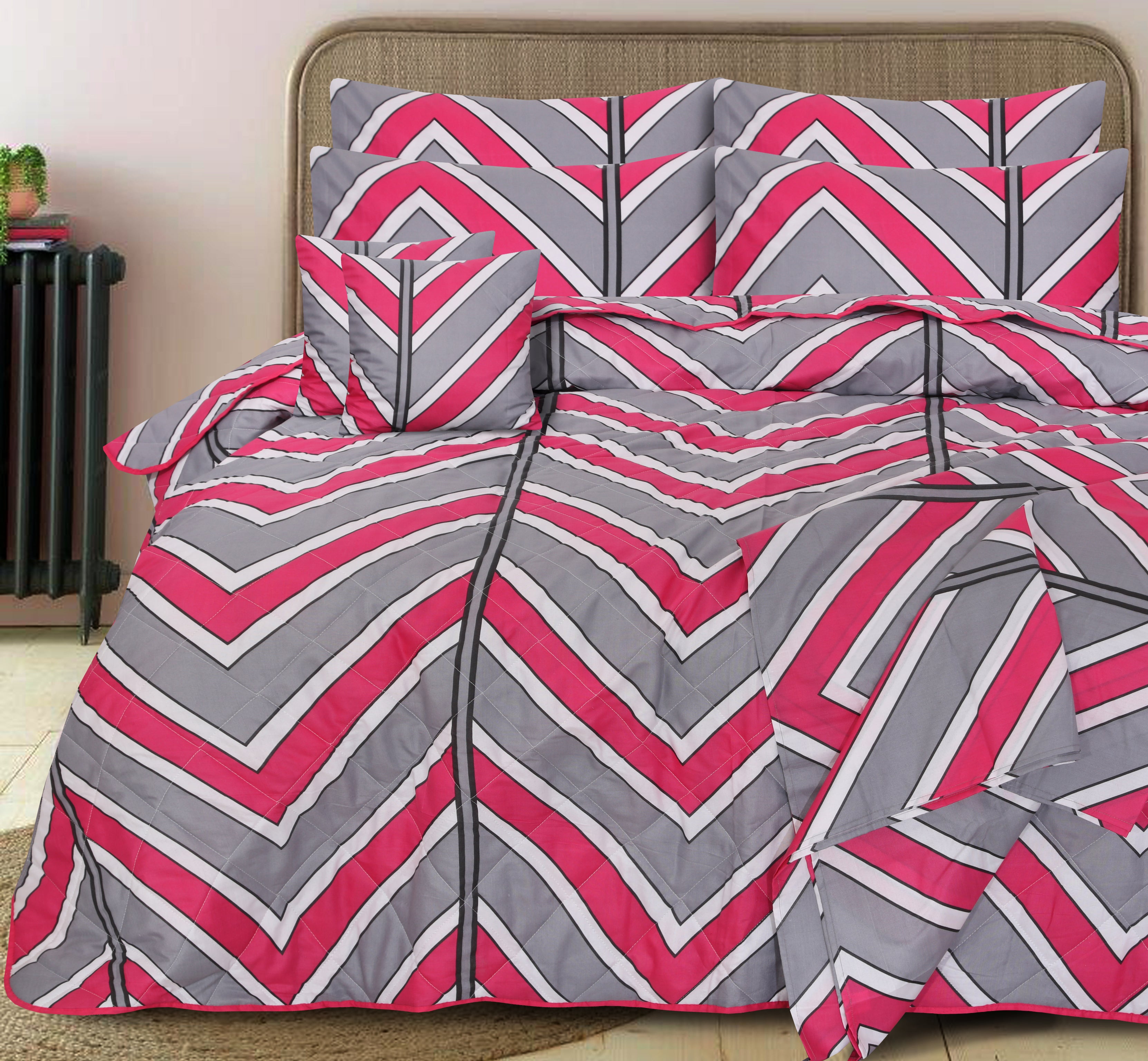 Grey Arctic - Comforter 8pcs Set
