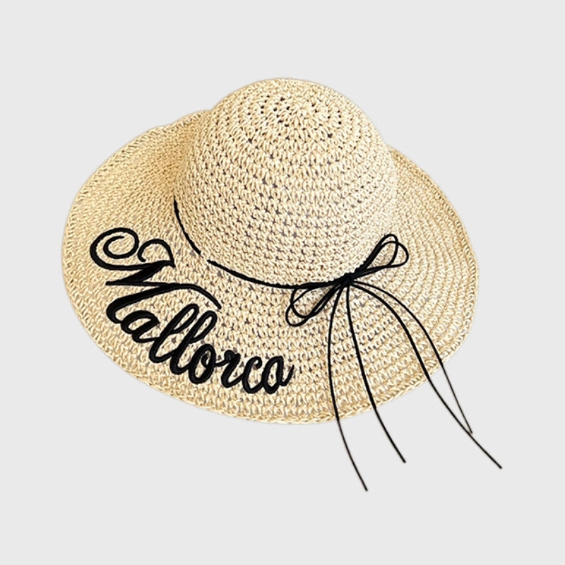 Women's Casual Retro Classic Style Solid Color Bow Knot Big Eaves Straw Hat