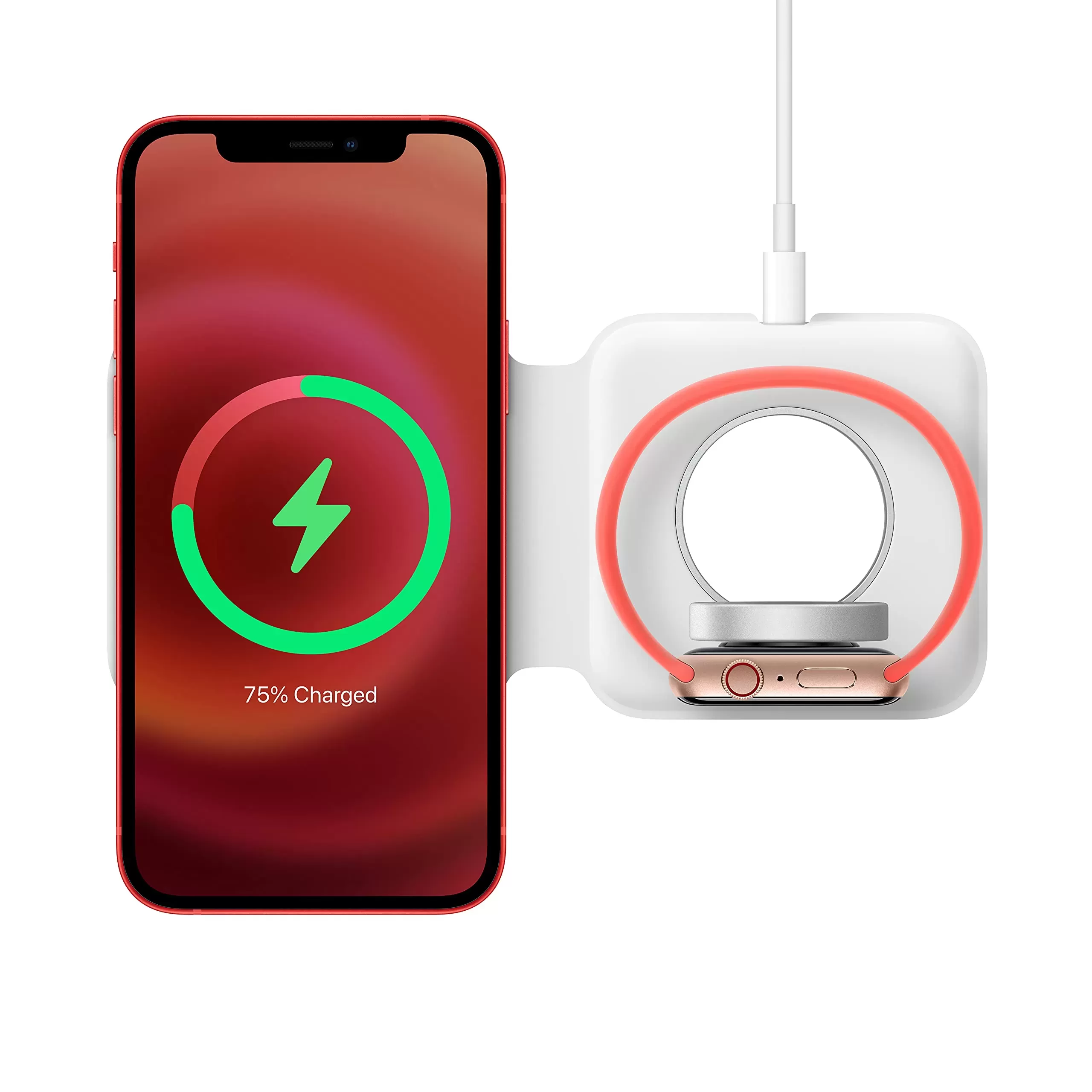 Apple MagSafe Duo - Wireless Charger with Fast Charging Capability, Type C Wall Charger, Compatible with iphone, airpods and Watch