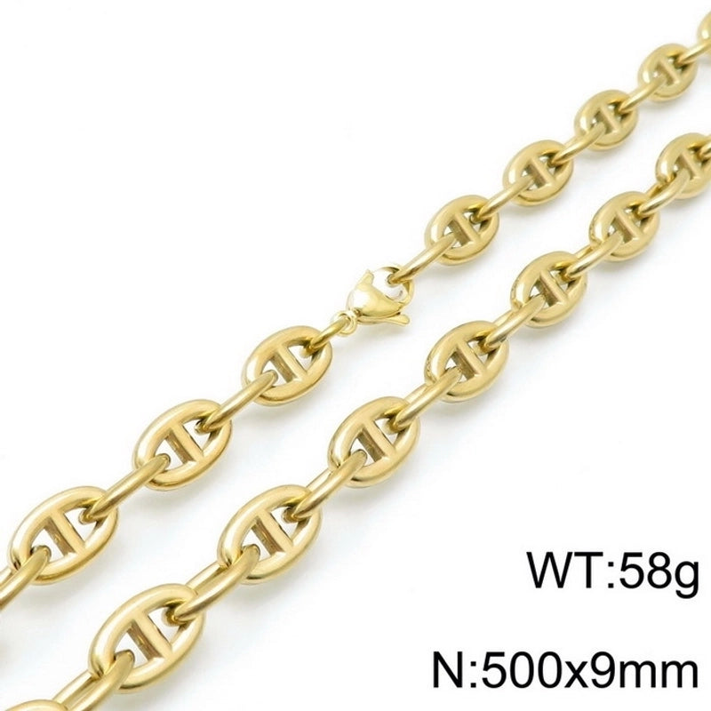 Titanium Steel 18K Gold Plated Fashion