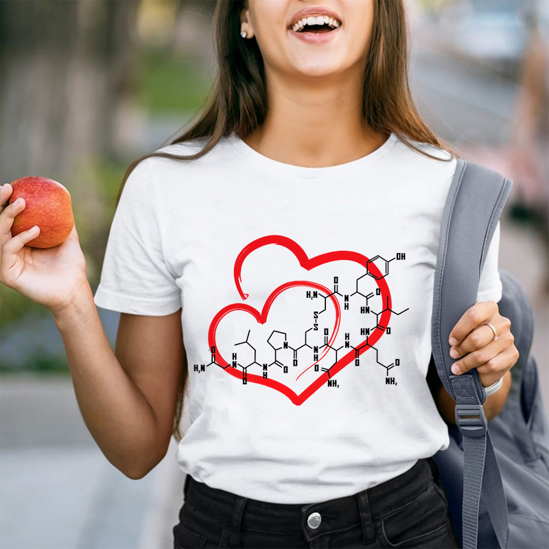 Oxytocin Molecule Love Science Teacher T-Shirt