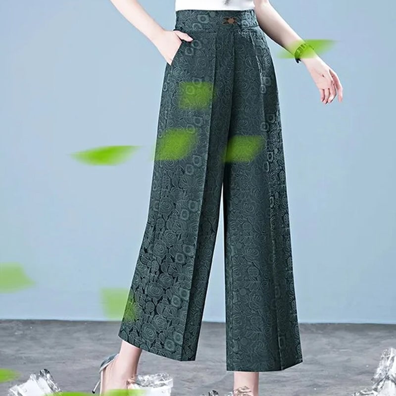 💝Women's Casual Breathable High Waist Wide Leg Pants✨