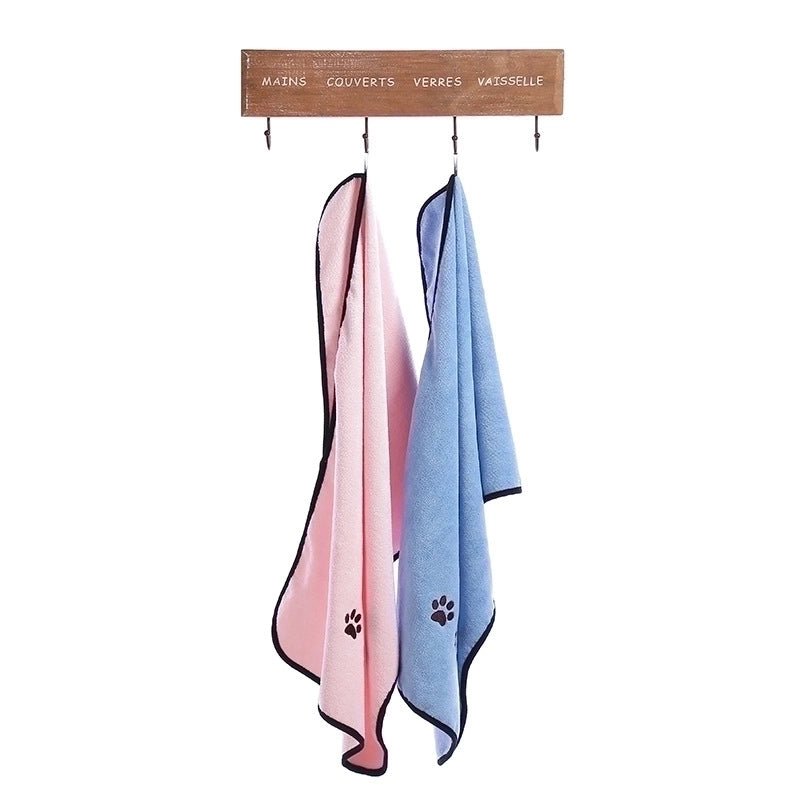 Pet Towel Water-absorbing Quick-drying Bath Towel Dog Cat Bathrobe