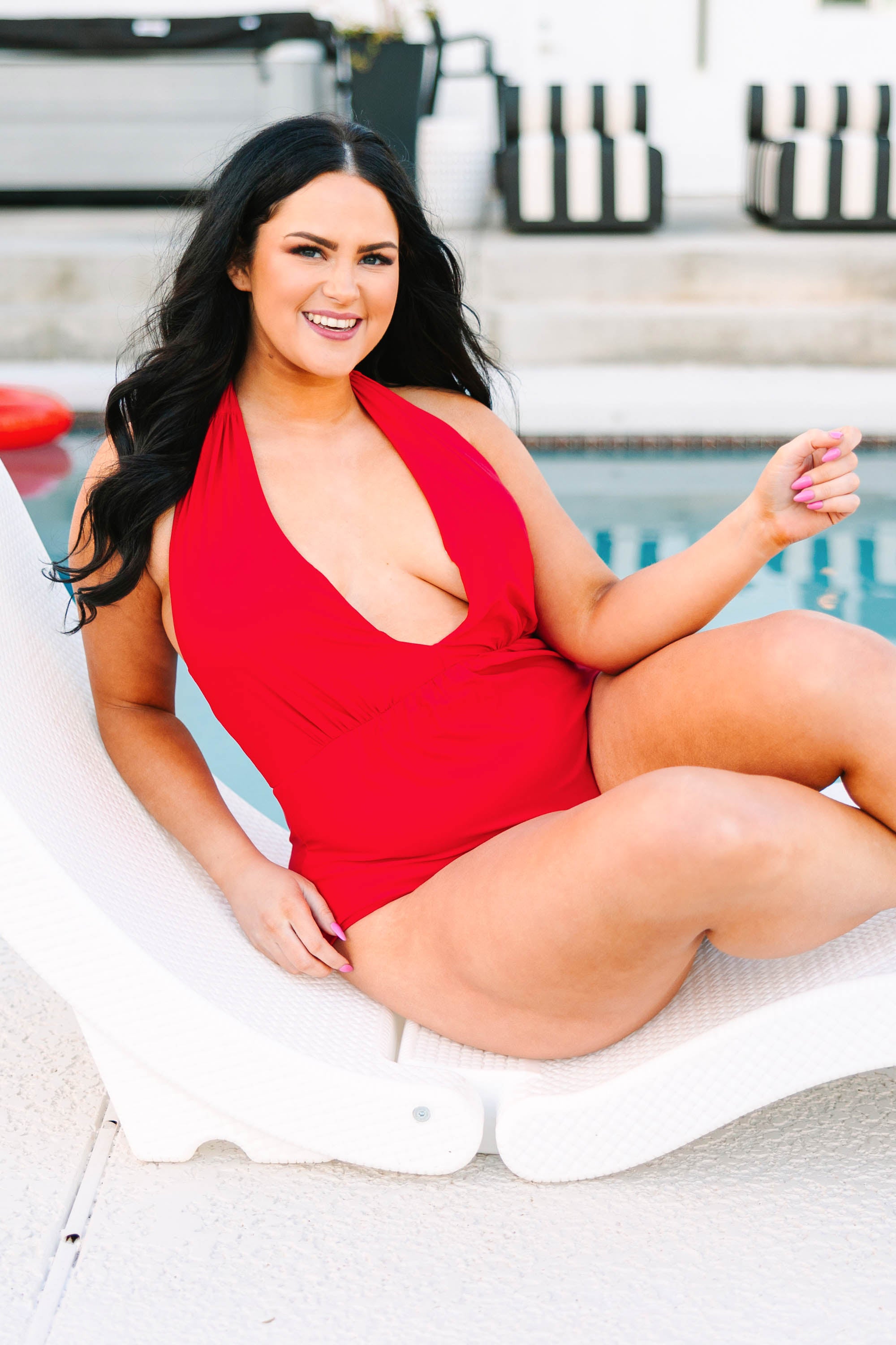 Deep Sea Diva Swimsuit. Red