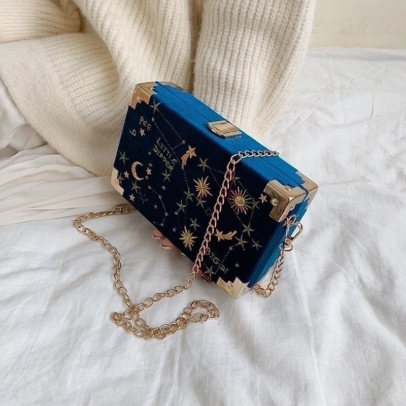 Women's Small Pu Leather Vintage Style Square Bag Shoulder Bag