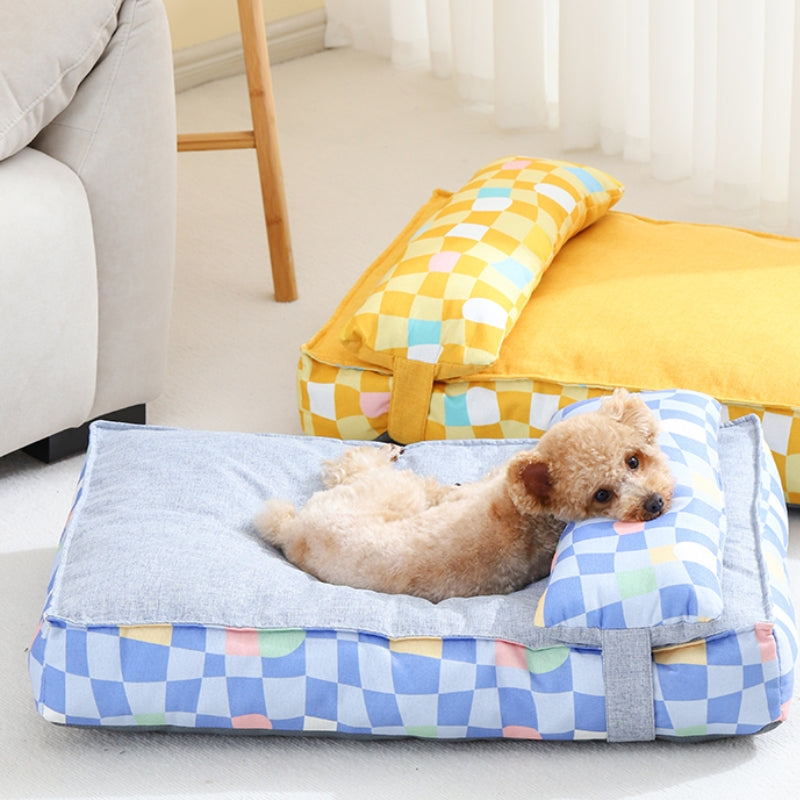 Orthopedic Quilted Pillow Dog & Cat Bed