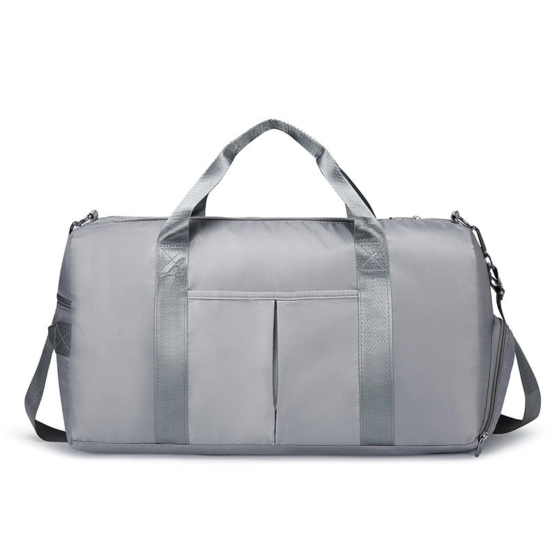 Unisex Classic Style Solid Color Nylon Travel Bags