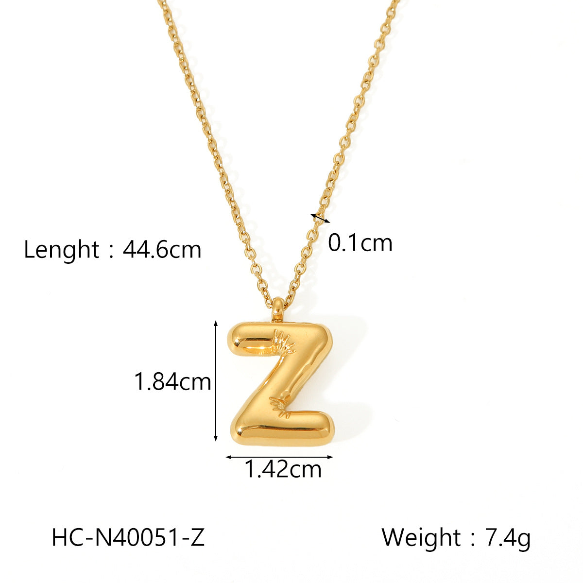 IG Style Letter Number Text Stainless Steel Electroplating Necklaces