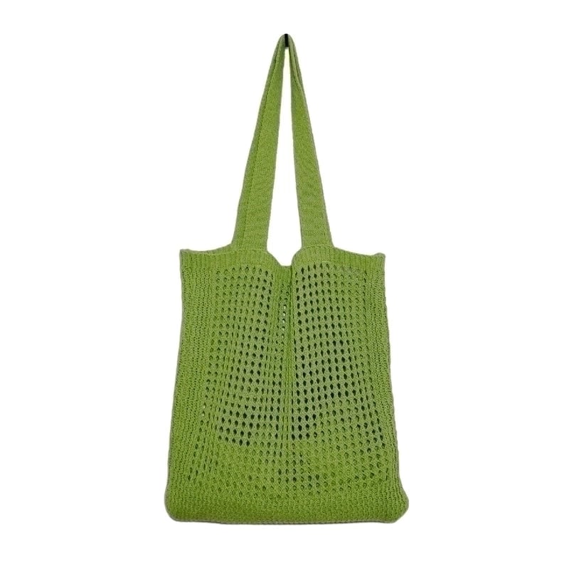 Women's Basic Lattice Polyester Shopping Bags