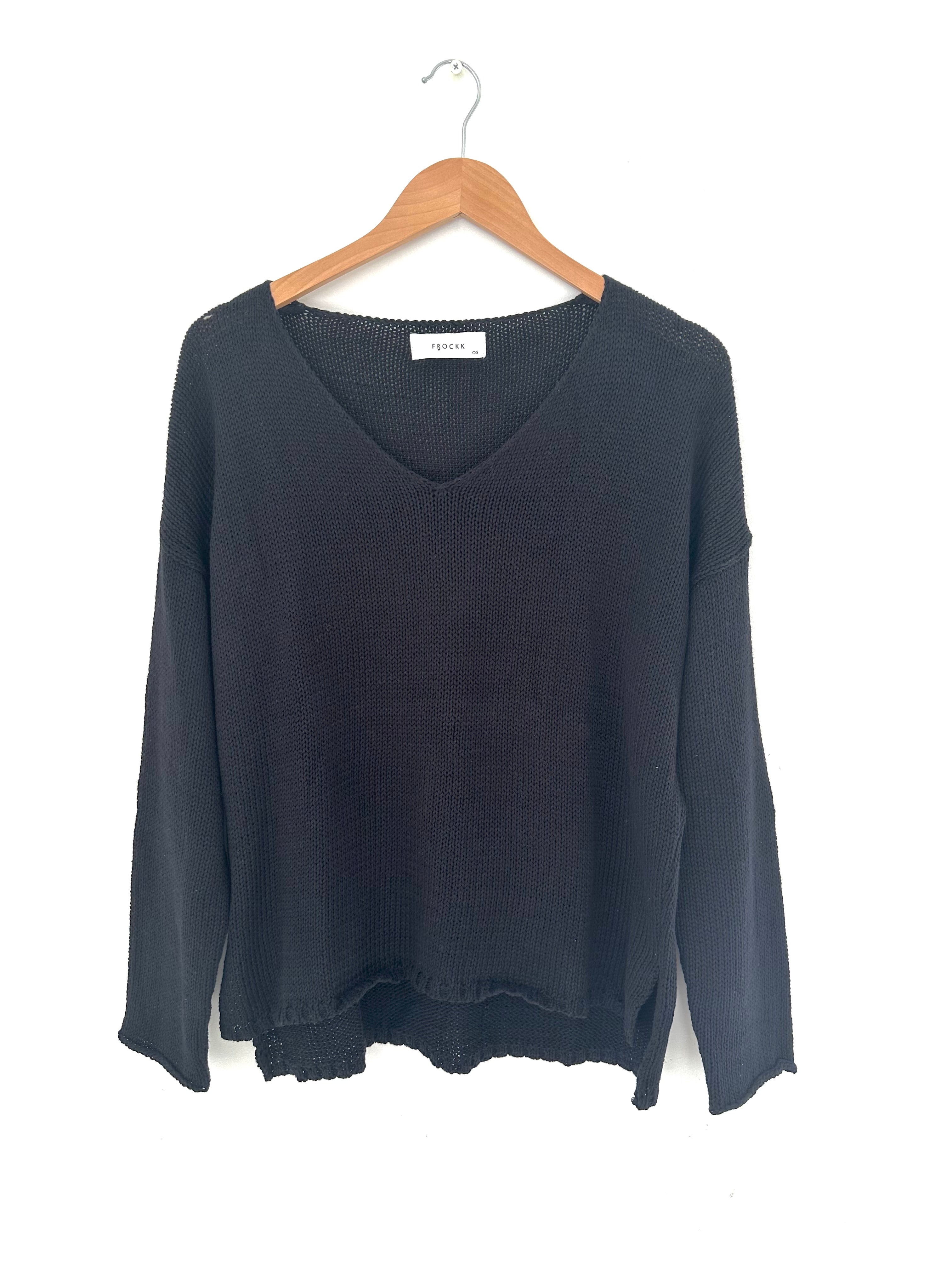 jamie cotton knit - black