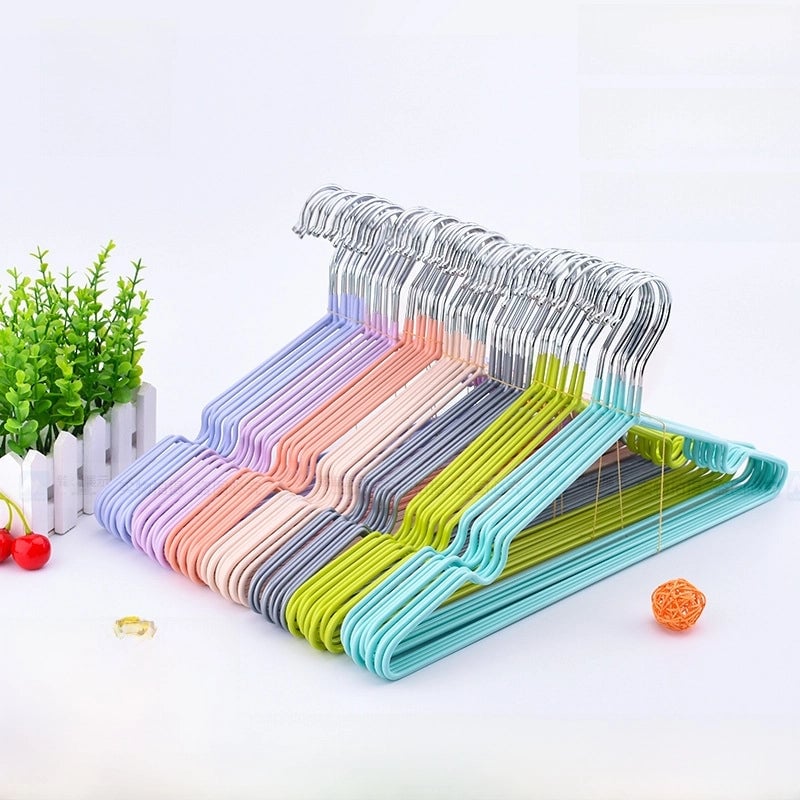Ming Zhe Plastic Dip Clothes Hanger Household Non-slip Drying Clothes Hanger Bold Adult Drying Hanger Nano Groove Clothes Hanger Explosions