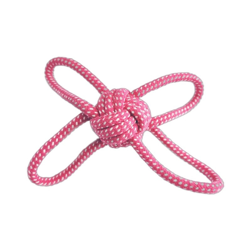 New Dog Toy Pet Cotton Rope Toy Hand-pulled Braided Ball Medium And Large Dog Interactive Bite Training Ball
