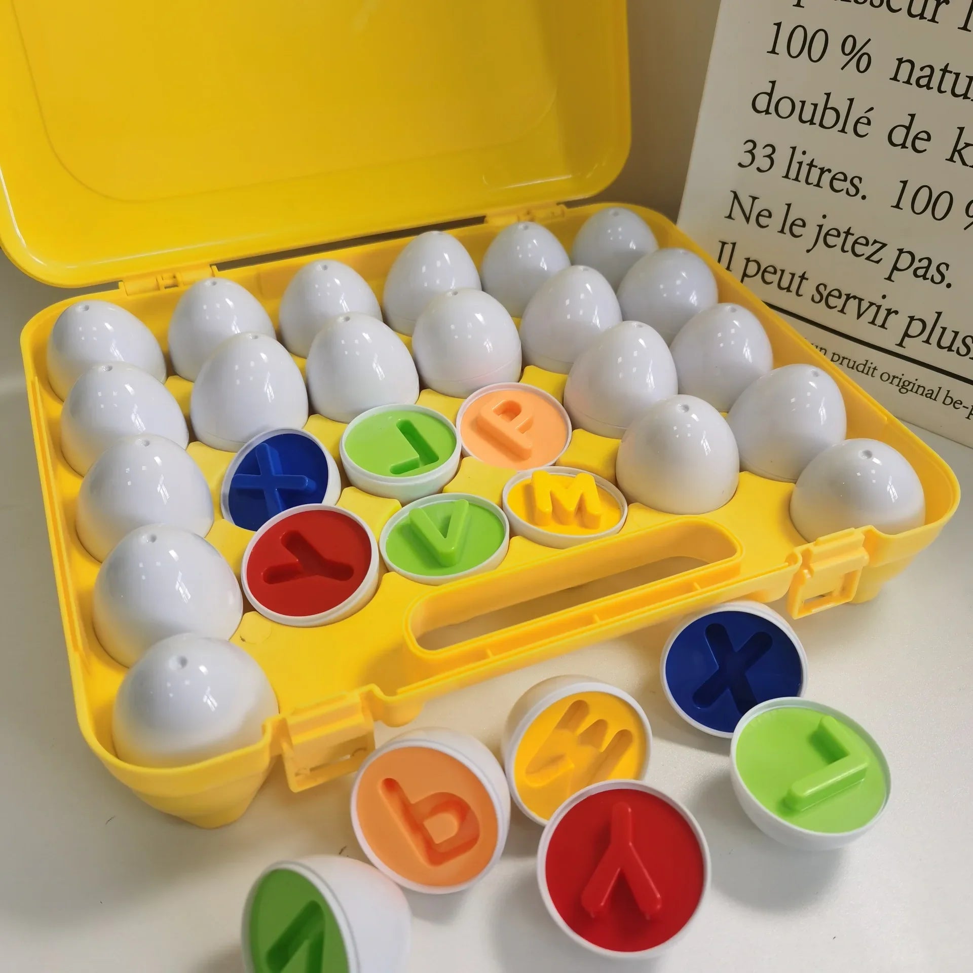 26 PIECES SET OF COLORFUL MATCHING EGGS FOR KIDS