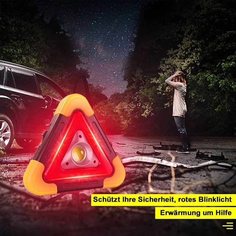 Solar dreieckiges Warnlicht