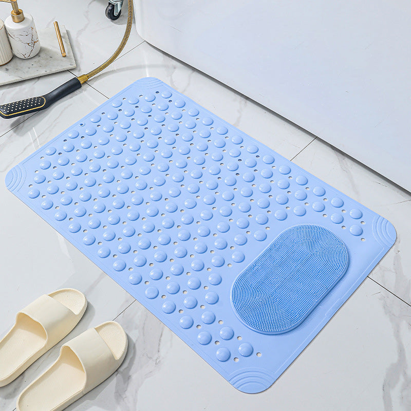 Bathroom Non Slip Massage Mat with Suction Cups and Drain Holes