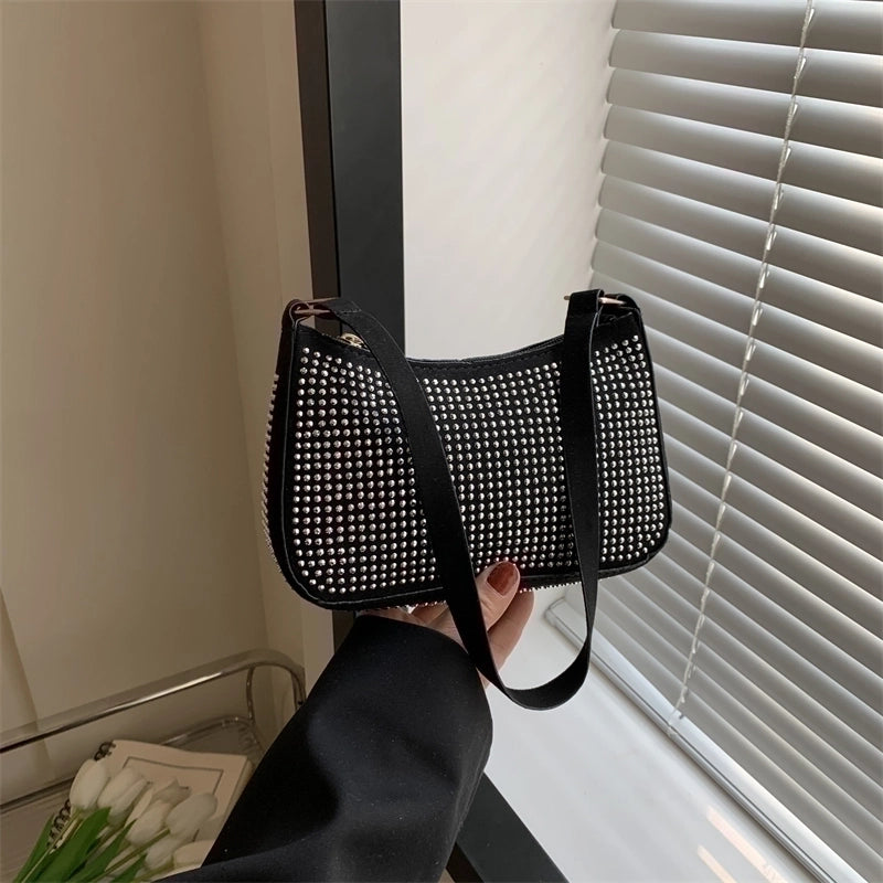 Women's Pu Leather Solid Color Fashion Square Zipper Shoulder Bag Crossbody Bag