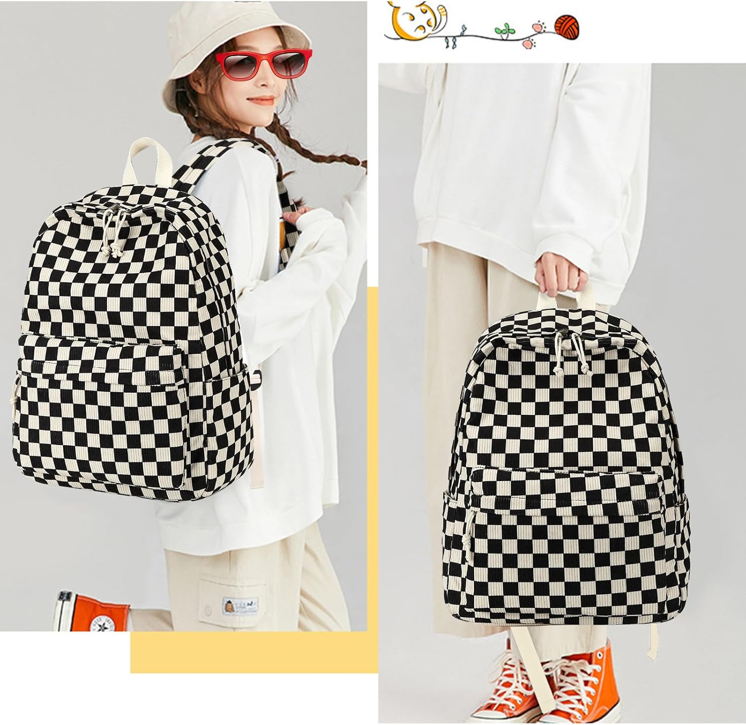 Bluboon School Backpack Teens Girls Boys Kids School Book Bags with Lunch Box Pencil Bag