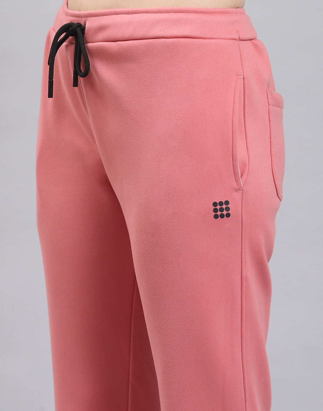 Women Pink Solid Regular Fit Winter Lower