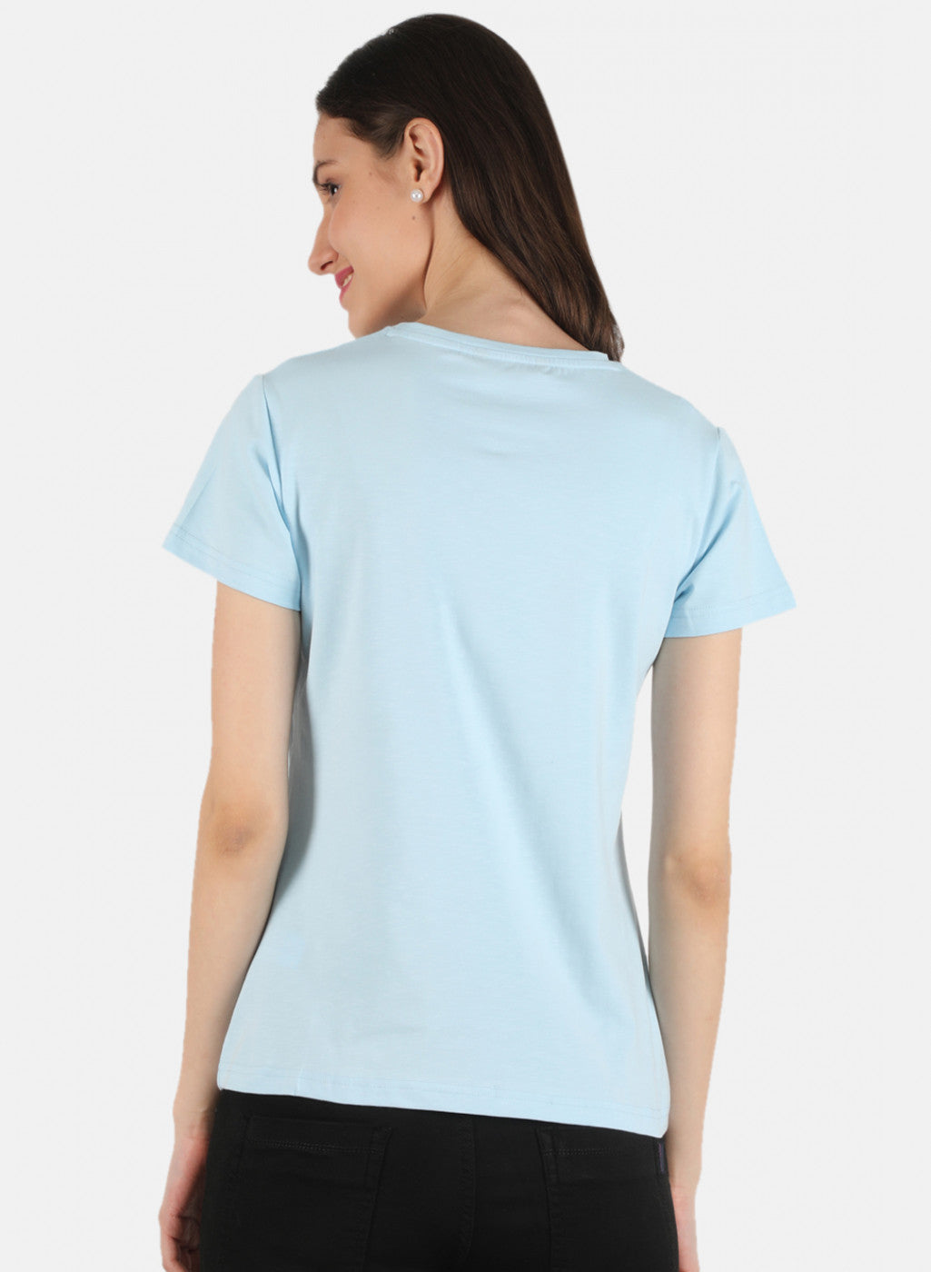 Women Blue Embroidered Top