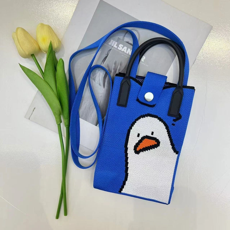 Women's Polyester Color Block Streetwear Square Magnetic Buckle Phone Wallets