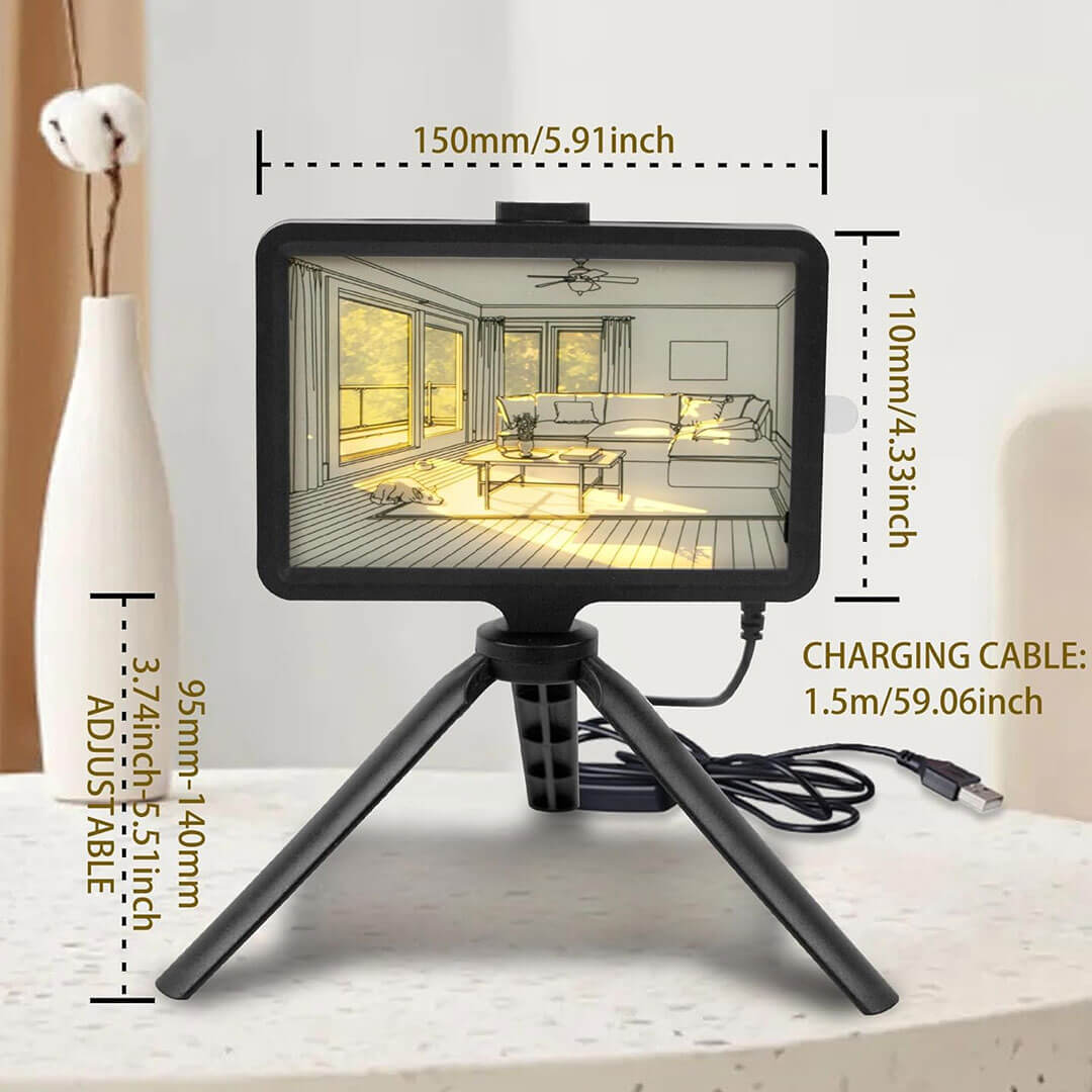 Tripod Frame Lamp