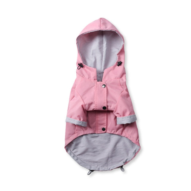 Waterproof Dog Windbreaker Jacket Raincoat