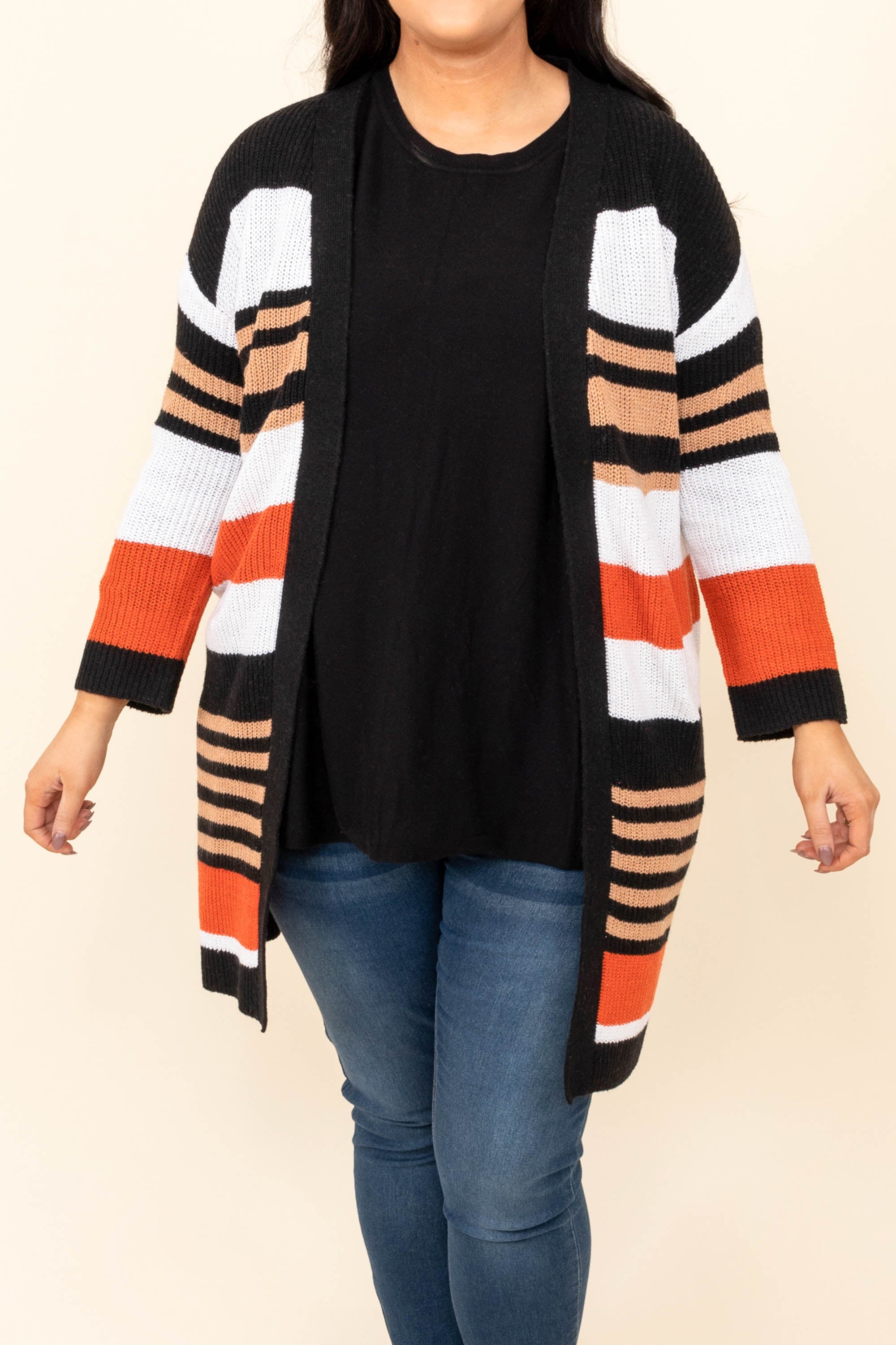 Somewhere Together Cardigan. Black