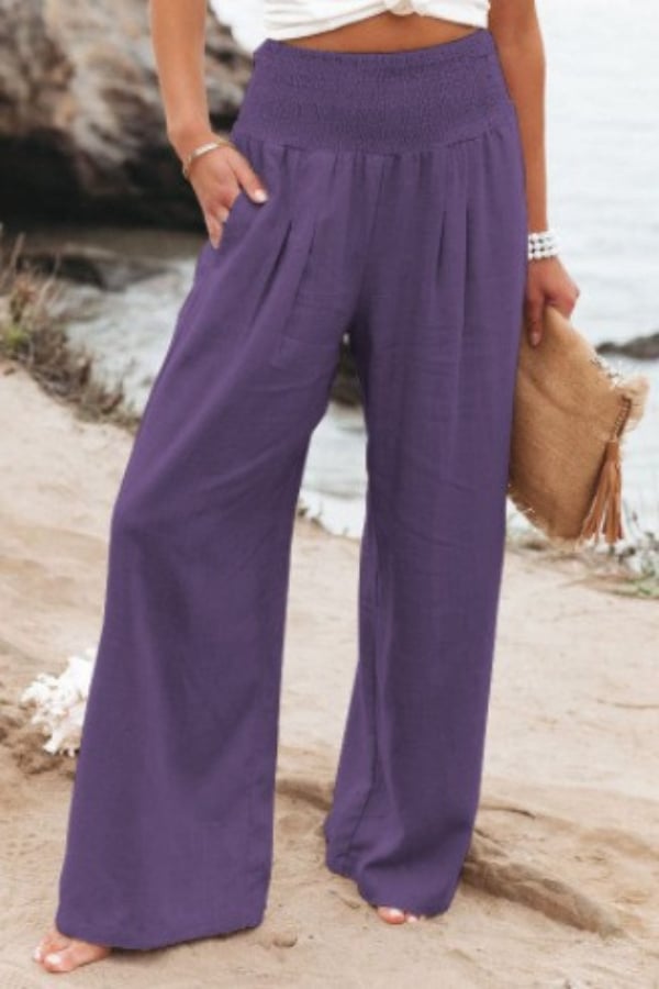 New Arrival - 49%OFF🔥Casual Wide Leg Cotton & Linen Loose Trousers
