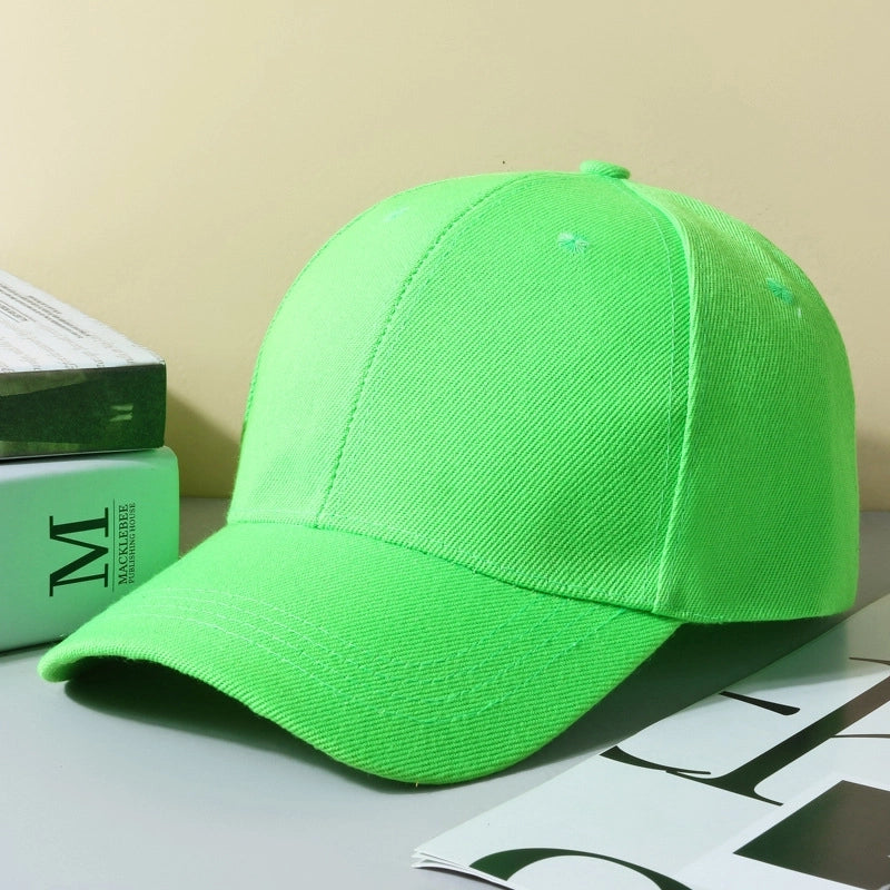 Hat Spring And Autumn New Solid Color Printable Logo Advertising Hat Sunscreen Cap Sports Baseball Cap Light Plate Cap