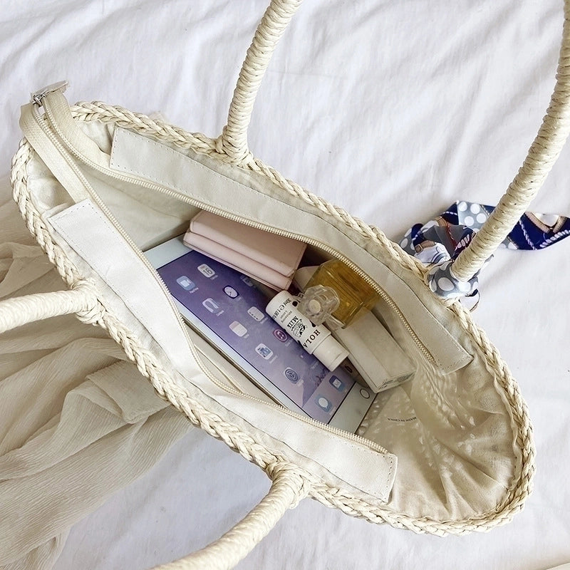 Women's Large Straw Fashion Tote Bag