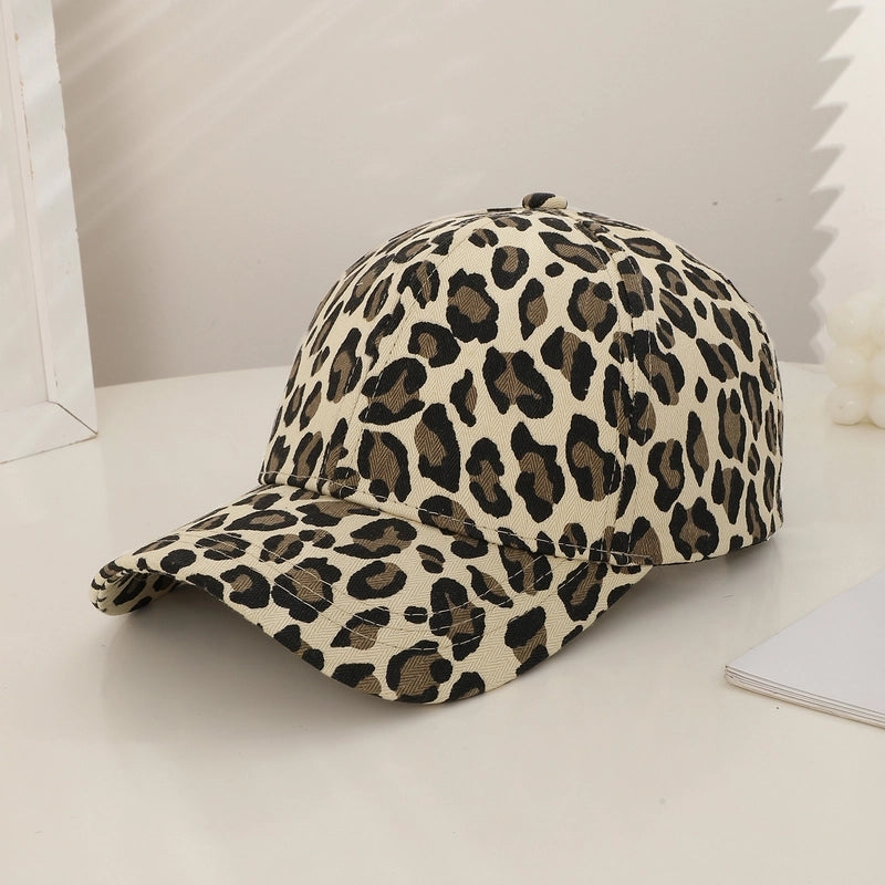 Unisex Retro Minimalist Leopard Curved Eaves Baseball Cap