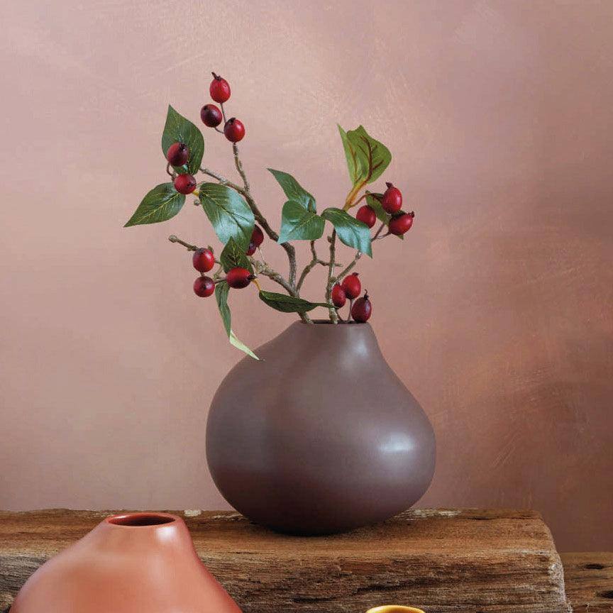 Calabash Vase Medium - Mocha Brown