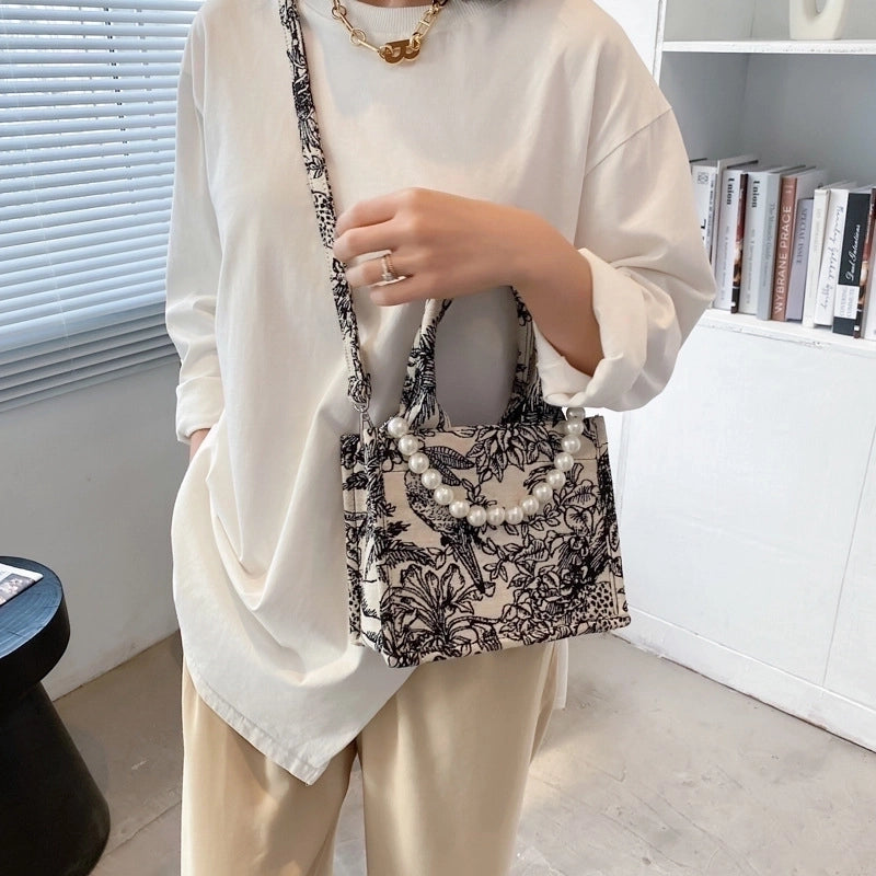 Women's Large Winter Autumn Canvas Vintage Style Handbag