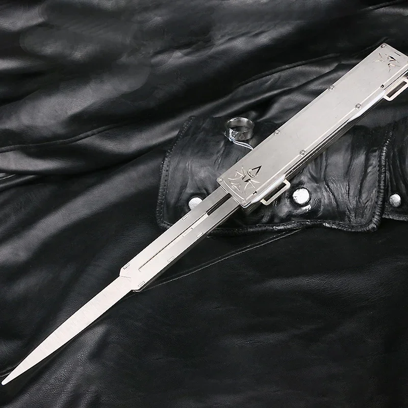 New Metal Sleeve Sword Weapons Hidden Blade Can Ejection Sleeve Sword Halloween Movie Assassin Costume Props Accessory